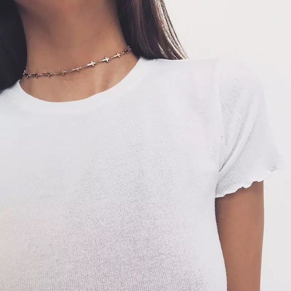 "Always & Forever" Cross Choker Silver Gold Trendy Christian Faith Cute Necklace - Picture 5 of 6